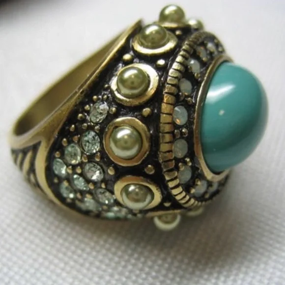 Vintage Heidi Daus statement ring-Rhapsody in Hues - Picture 2 of 5